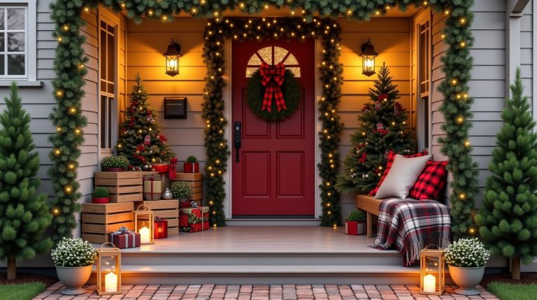 18 Festive Front Porch Christmas Decor Ideas to Brighten Your  Holiday