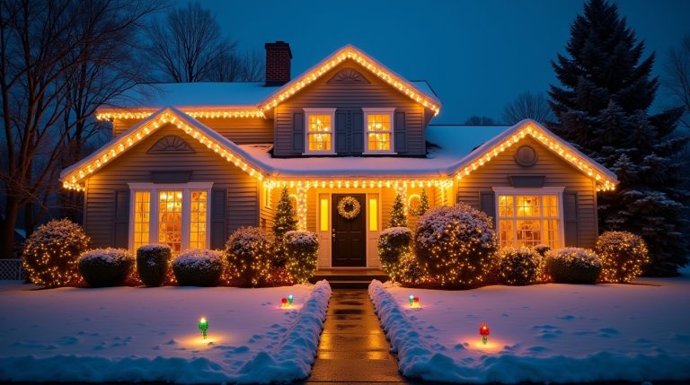 18+ Beautiful Christmas Lights on House Exterior Ideas to Brighten Your Holiday