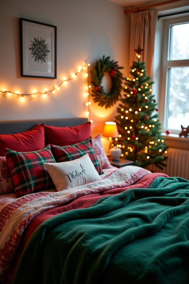 How to Create a Festive Bedroom Look with Christmas Bedding