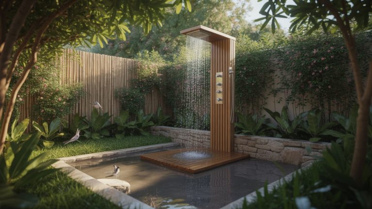 16 Minimalist Private Outdoor Shower Ideas with Clean Lines