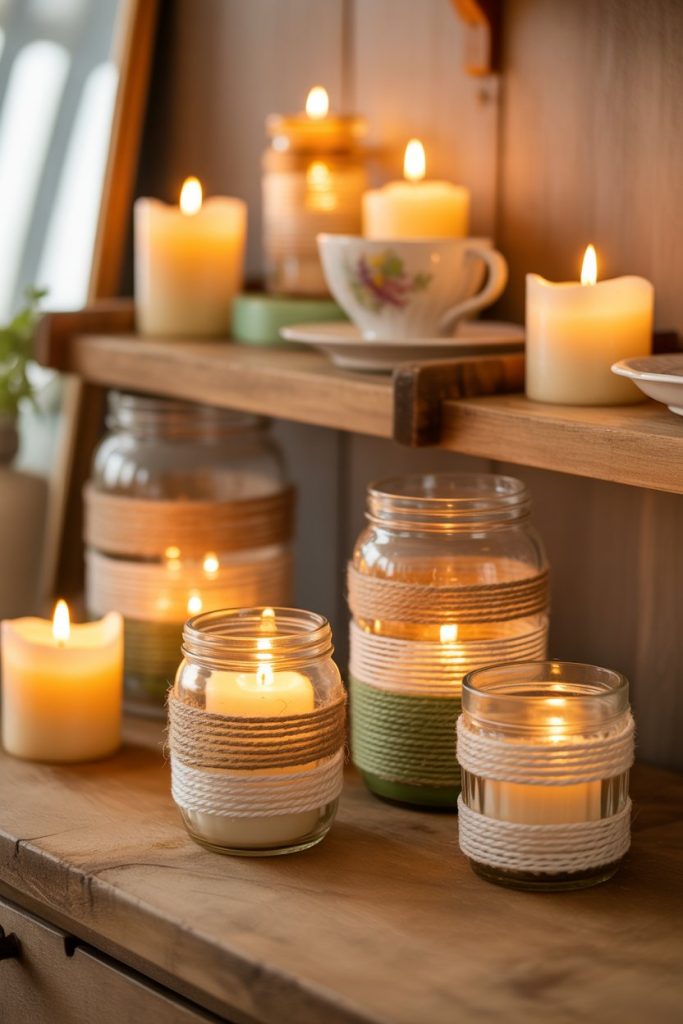 Easy DIY candle holder ideas for cozy home lighting