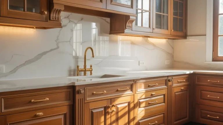 16 Gorgeous Marble Backsplash kitchen Ideas for Rental-Friendly Upgrades